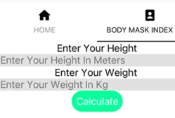 Health App project screenshot
