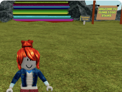 Rainbow stairs Roblox project