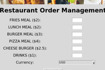 Restaurant Management System Python project