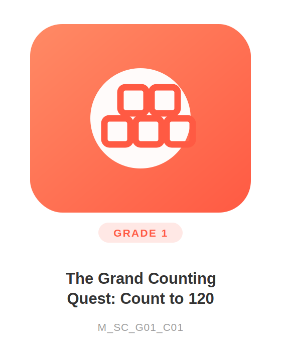 Image for The Grand Counting Quest: Count to 120 course