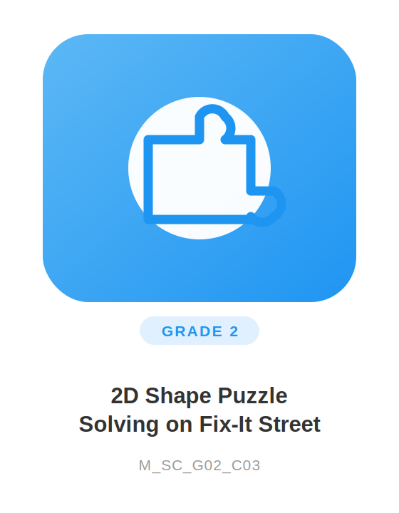 Image for 2D- Shape: Puzzle Solving on Fix-It Street course