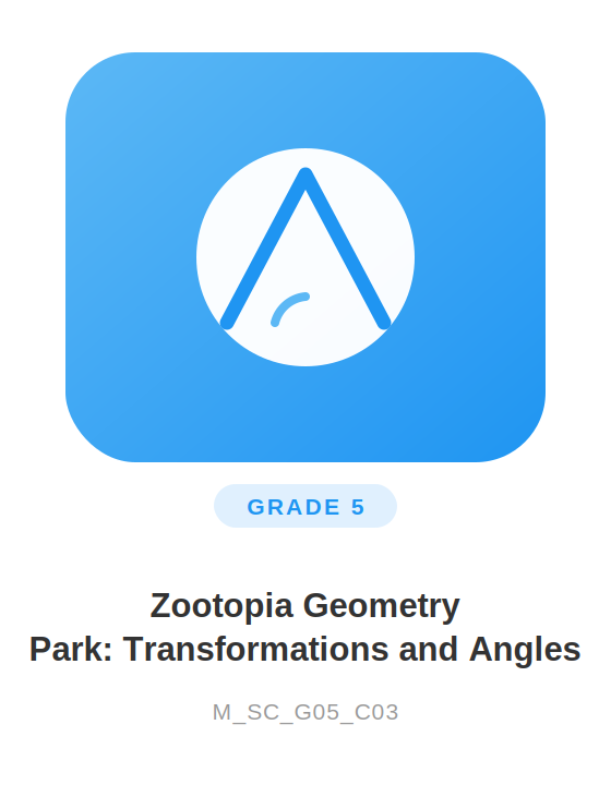 Image for Zootopia Geometry Park: Transformations and Angles course