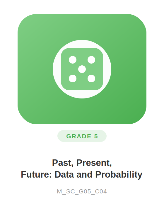 Image for Past, Present, Future: Data and Probability course