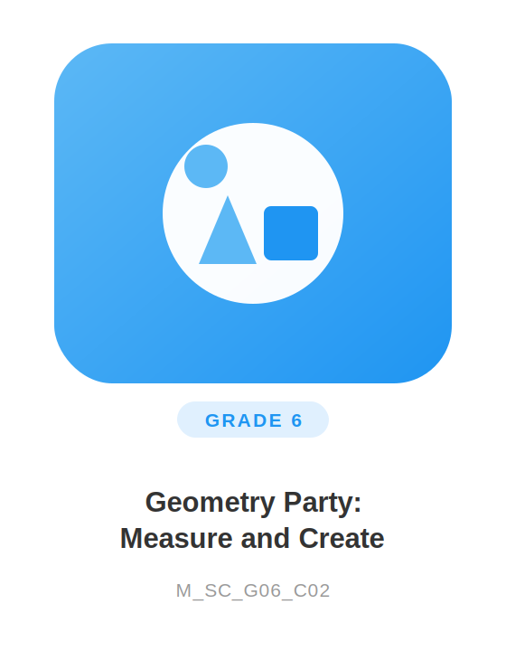 Image for Geometry Party: Measure and Create course