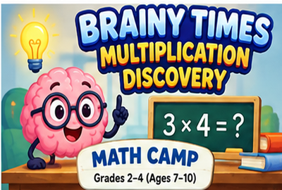 Image for Brainy Times: Multiplication Discovery (Math Camp) (Grades 2–4) (8 classes) course