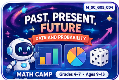 Image for Past, Present, Future: Data and Probability (Math Camp) (Grades 4–7) (8 classes) course