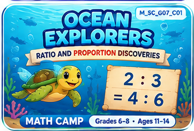 Image for Ocean Explorers: Ratio and Proportion Discoveries (Math Camp) (Grades 6–8) (8 classes) course
